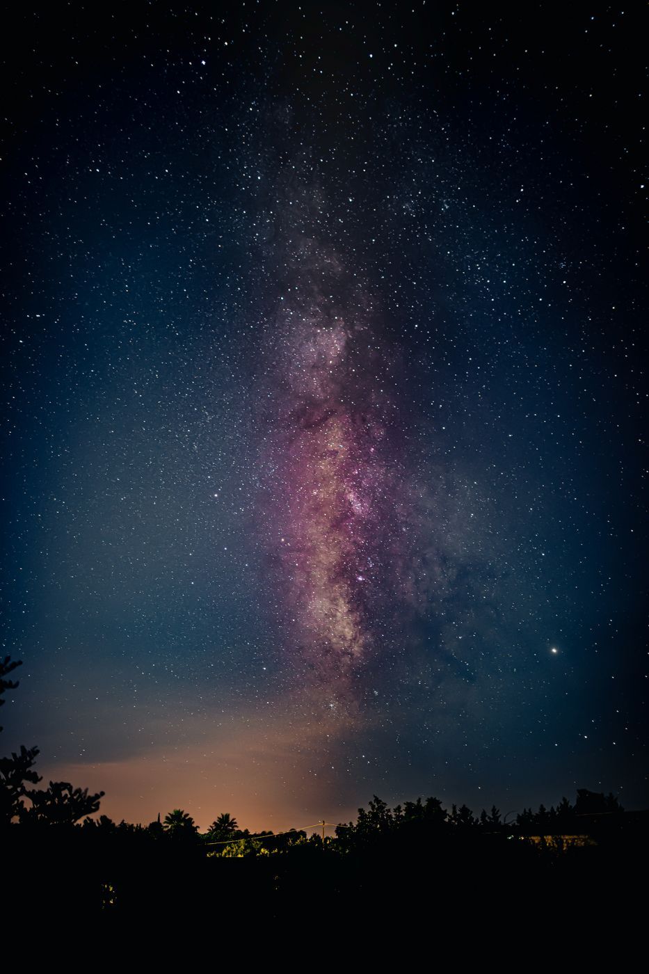 Milky Way in Sicily, Italy near Solarino (Siracusa), Italy