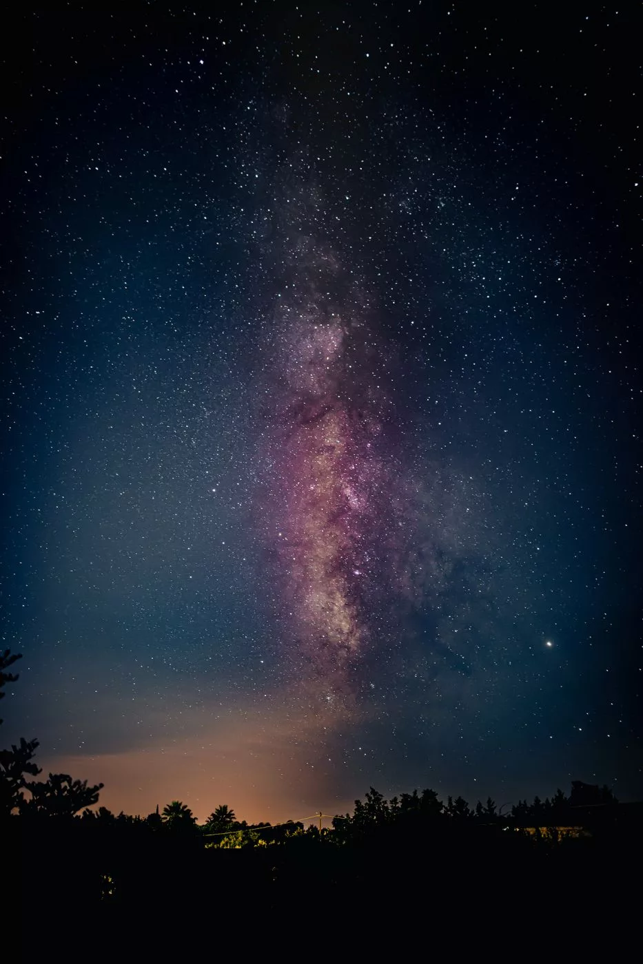 Milky Way in Sicily, Italy near Solarino (Siracusa), Italy