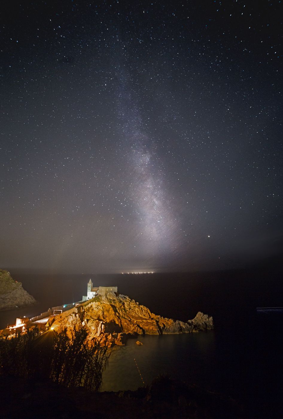 Milkyway over Portovenere, Italy