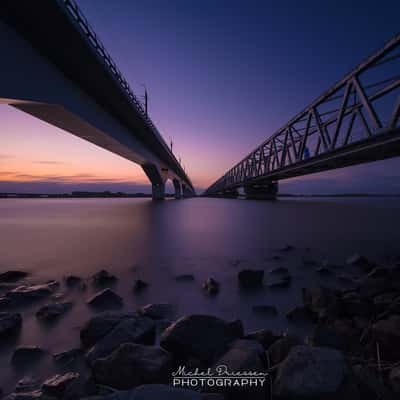 Moerdijk train bridges, Netherlands