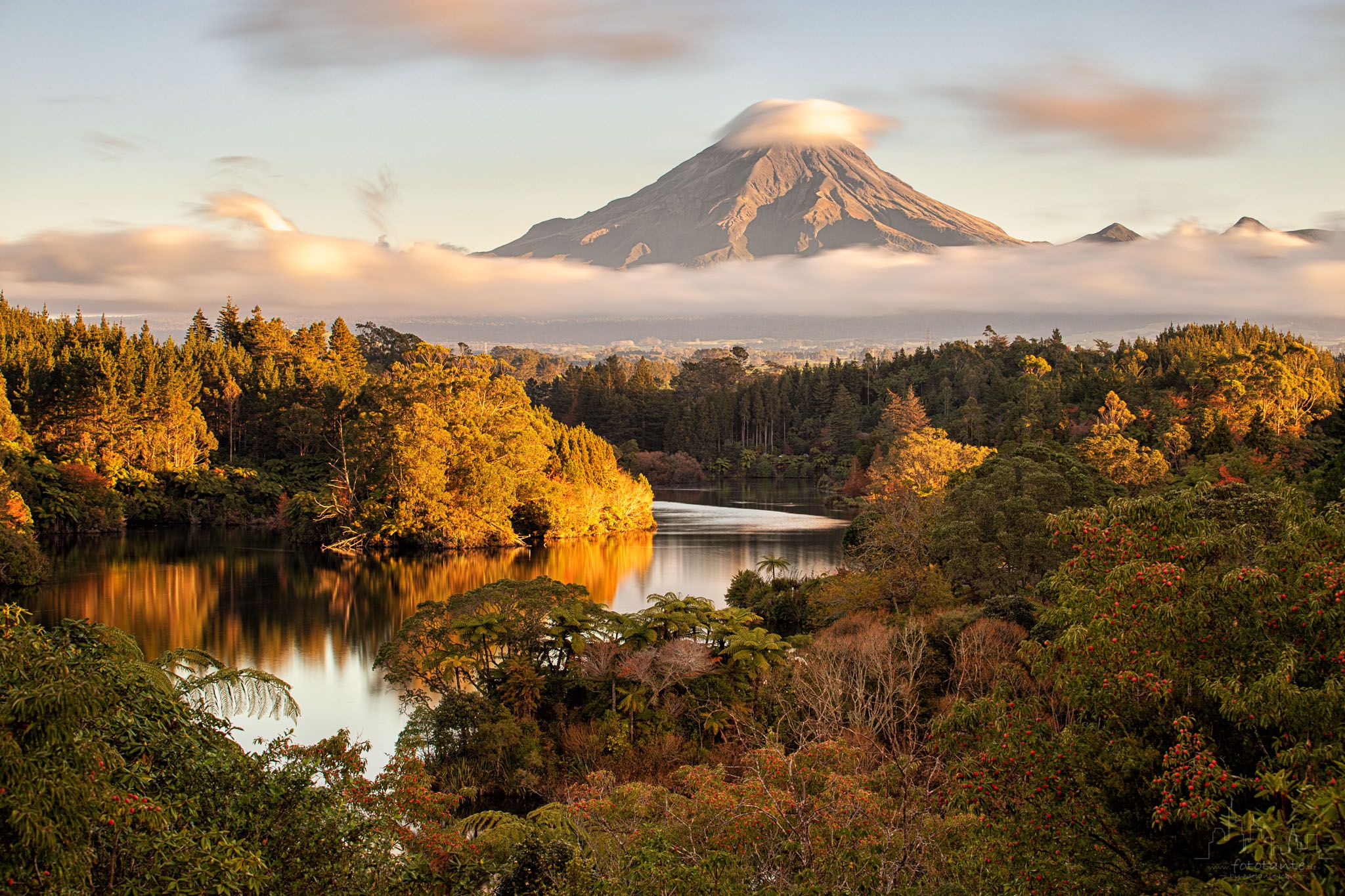 Mount Taranaki view, NZ, New Zealand