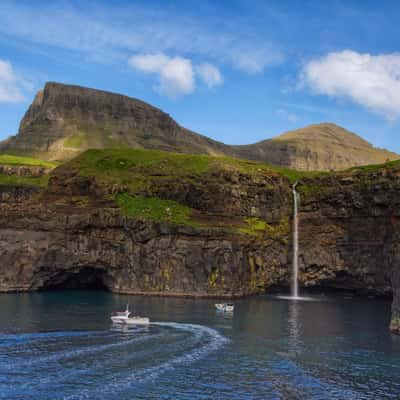 Mulafossur from bottom, Faroe Islands