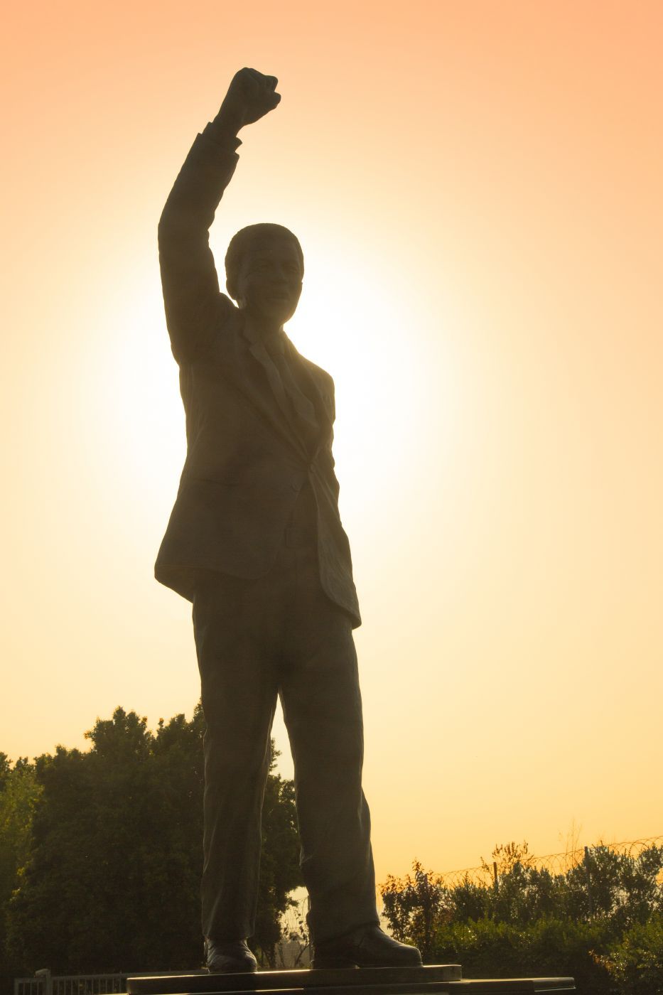 Nelson Mandela statue @Drakenstein, South Africa