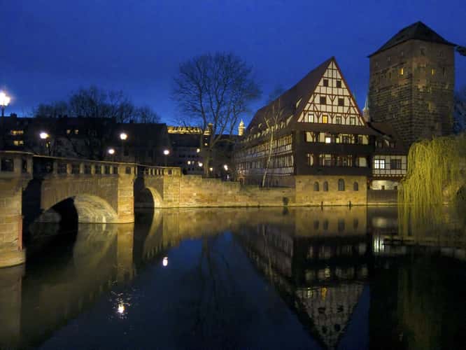 Old town and Henkersbrücke, Nuremberg