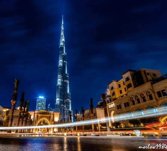 Palace Pool with Burj Khalifa, Dubai