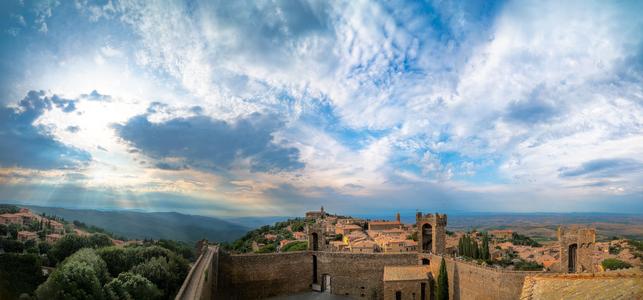 Panoramic view of Montalcino.