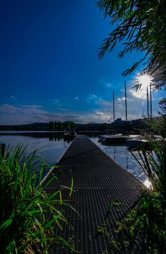 Pier at the Max-Eyth-See, Stuttgart
