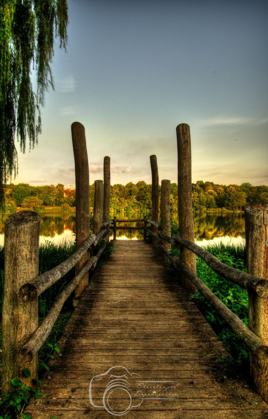 Pier at the Max-Eyth-See, Stuttgart, Germany