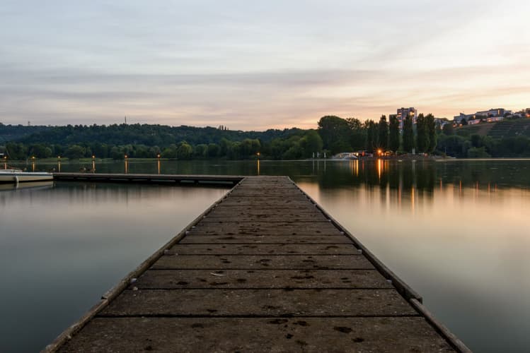 Pier at the Max-Eyth-See, Stuttgart