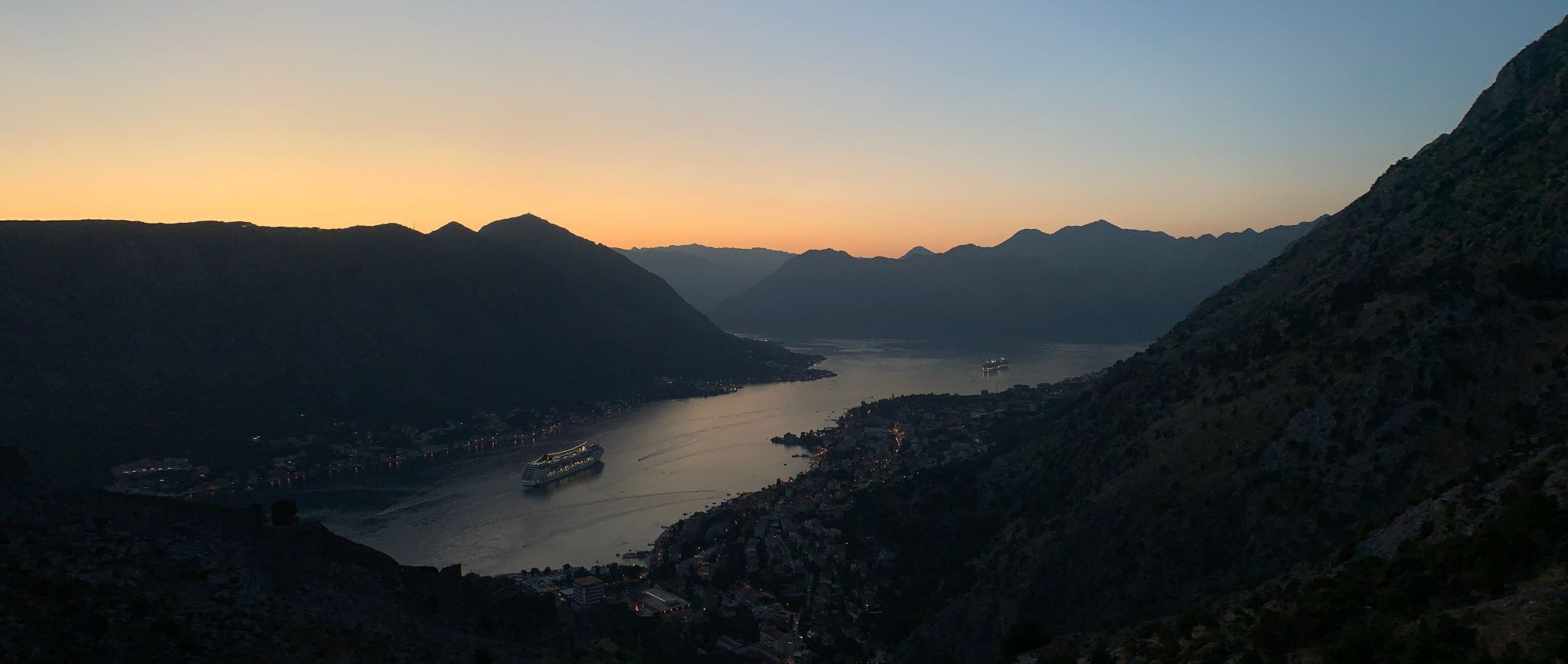 Platform overlooking Kotor Bay, Montenegro