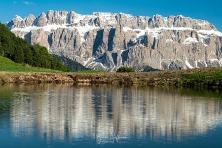 Pond with a view, Seceda