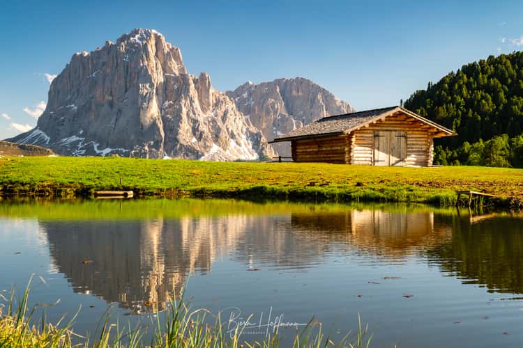 Pond with a view, Seceda