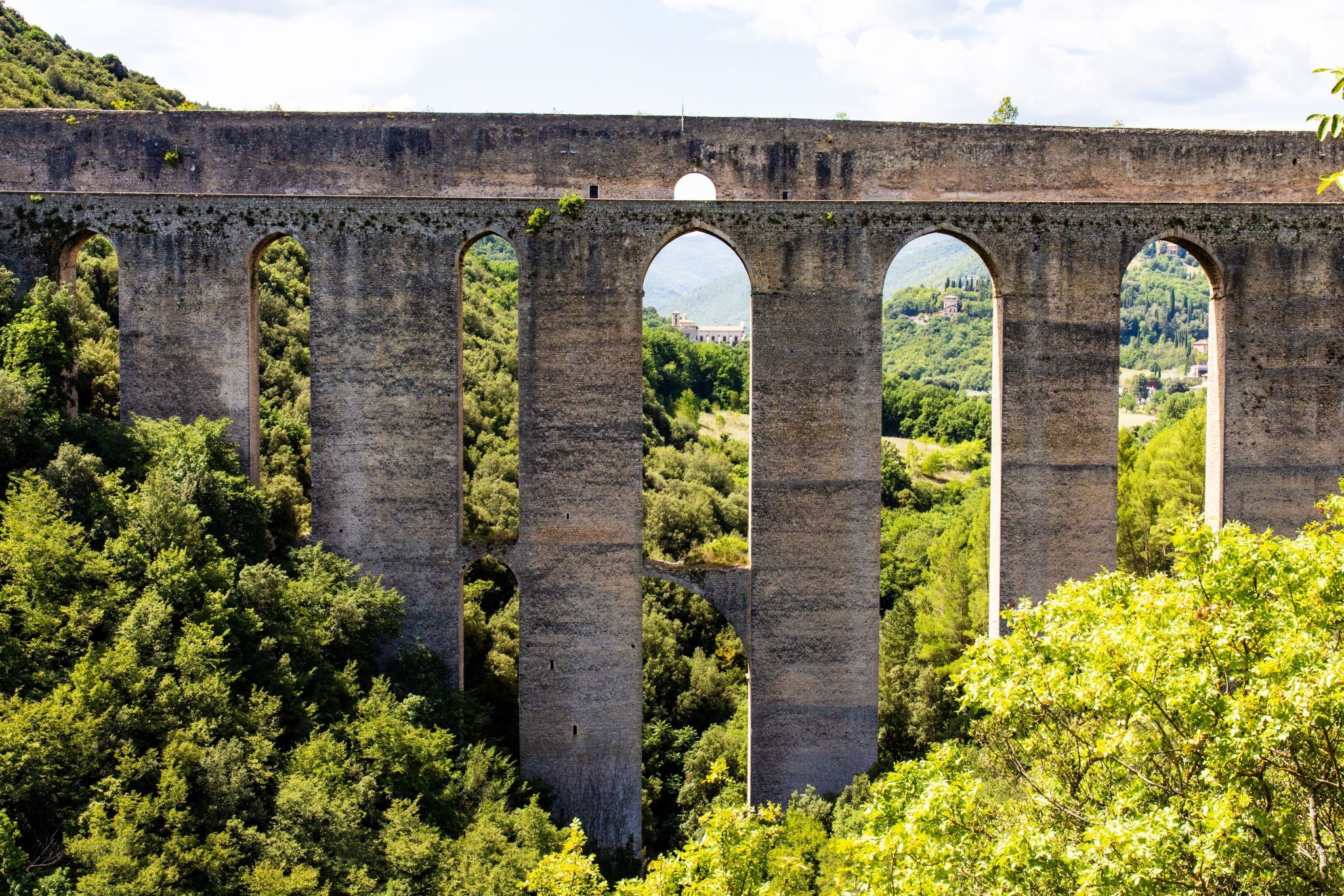 Ponte delle Torri in Spoleto, Italy
