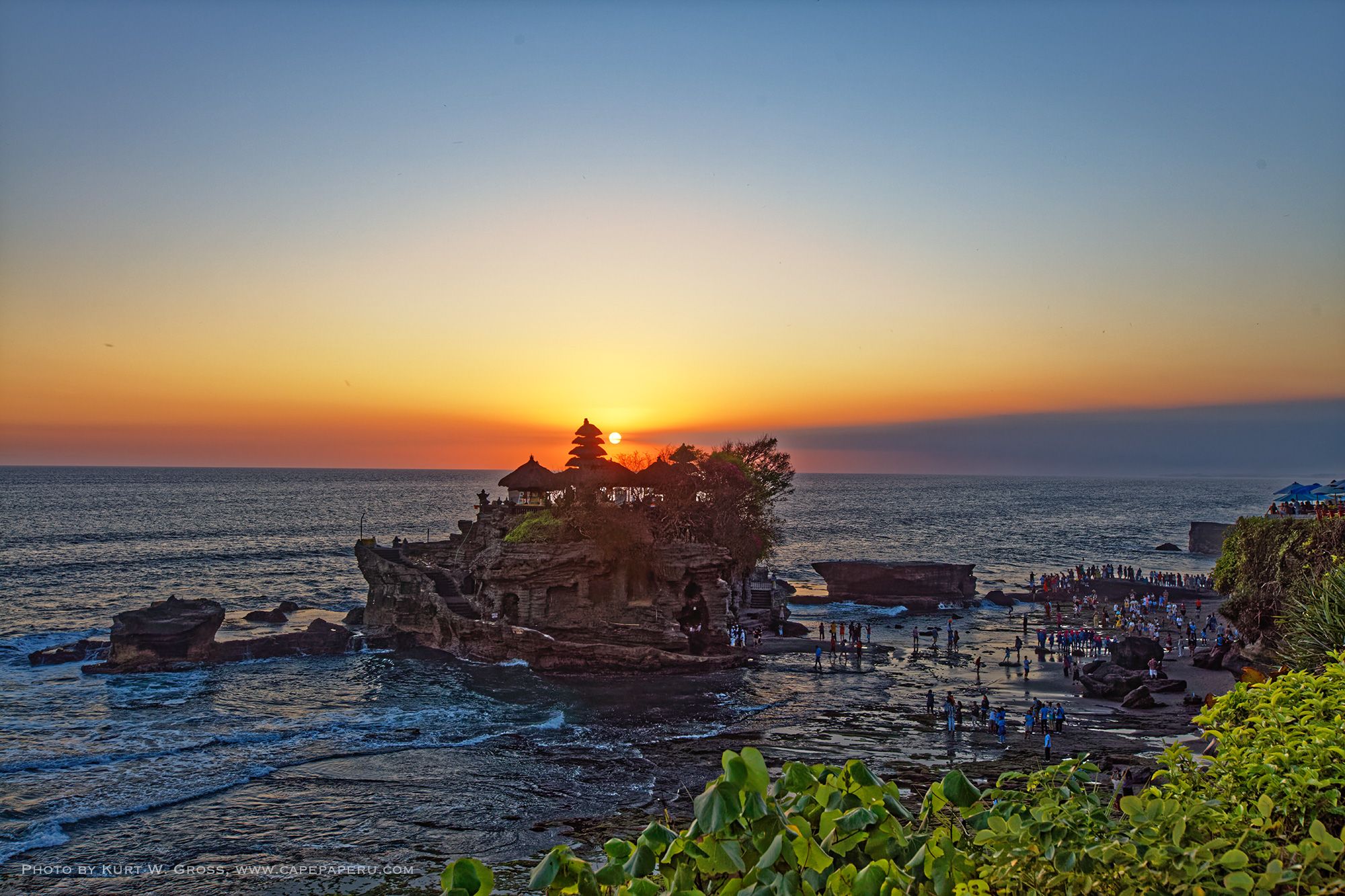 Tanah lot Sunset point, Indonesia