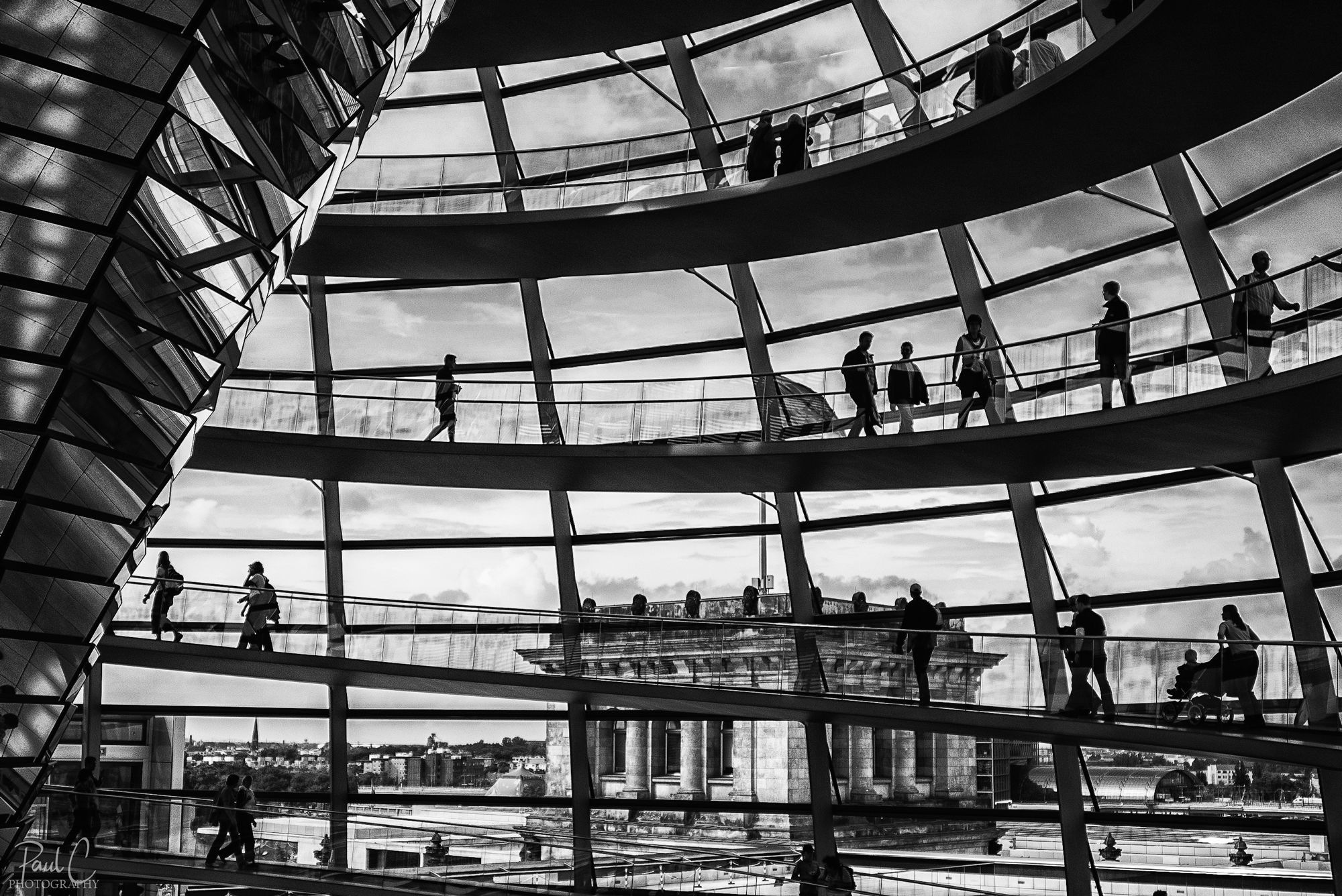 German Bundestag from the inside, Berlin, Germany