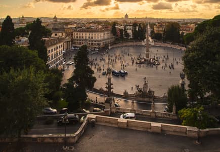 Rome from Terazza del Pincio (Villa Borghese Park)