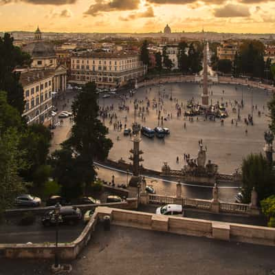 Rome from Terazza del Pincio (Villa Borghese Park), Italy