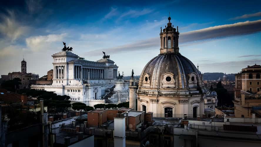 Rome from the rooftop