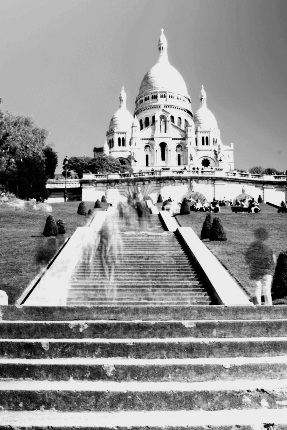 Sacré-Cœur from the front, Paris, France