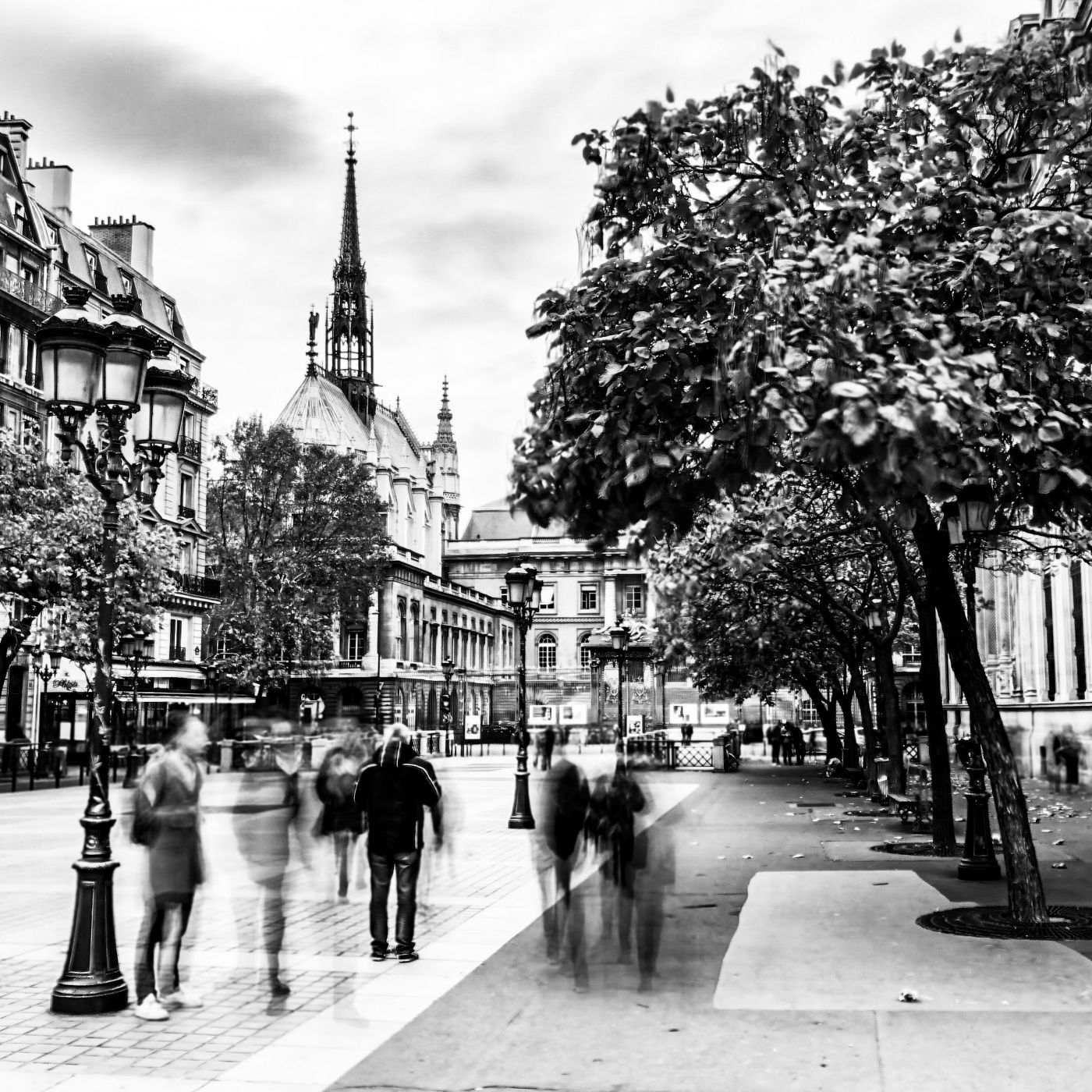Sainte Chapelle and plaza, France