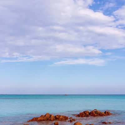 Santa Giulia Beach in Corsica, France