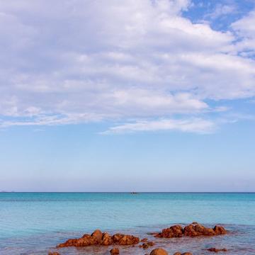 Santa Giulia Beach in Corsica, France