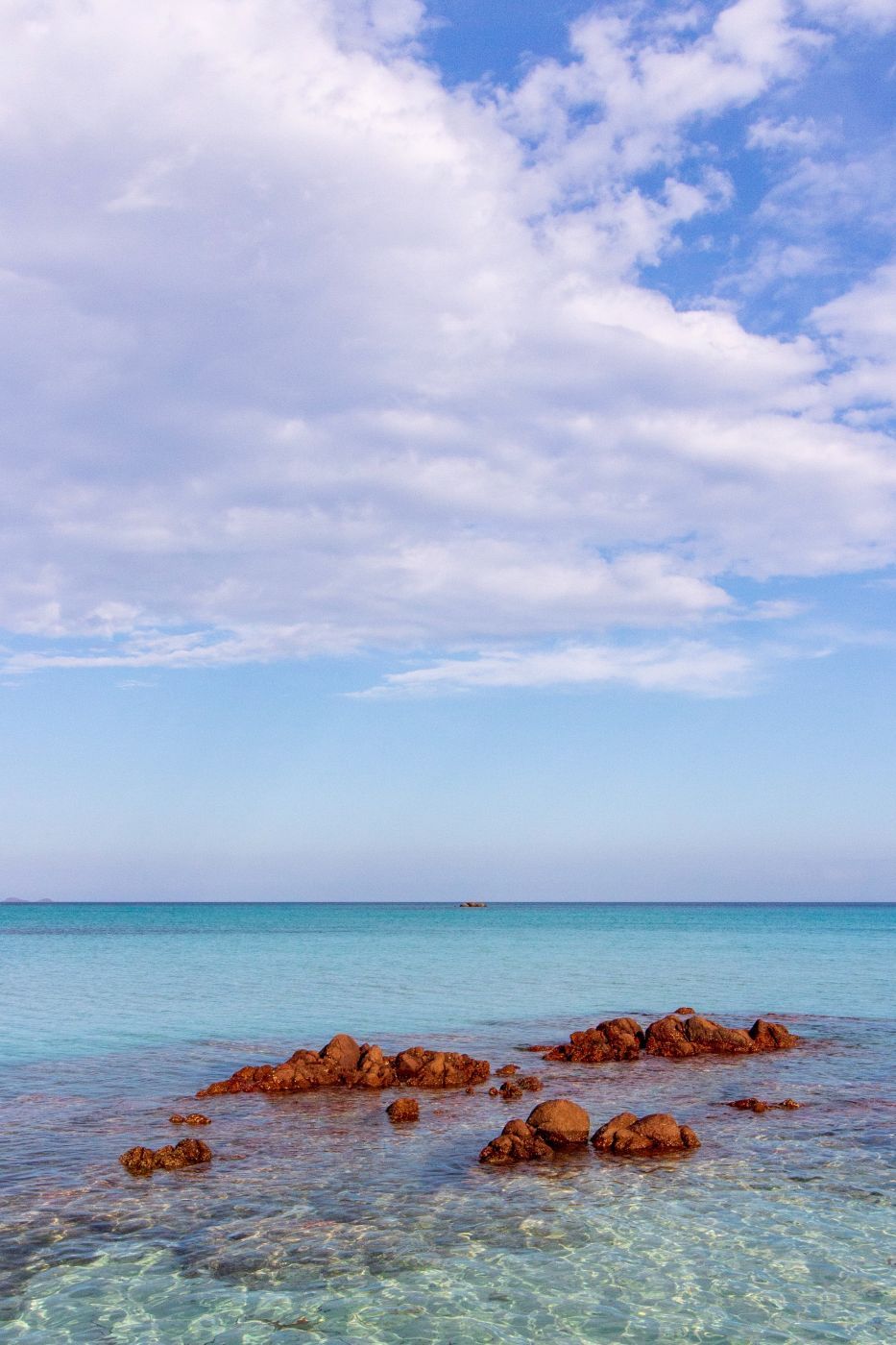 Santa Giulia Beach in Corsica, France