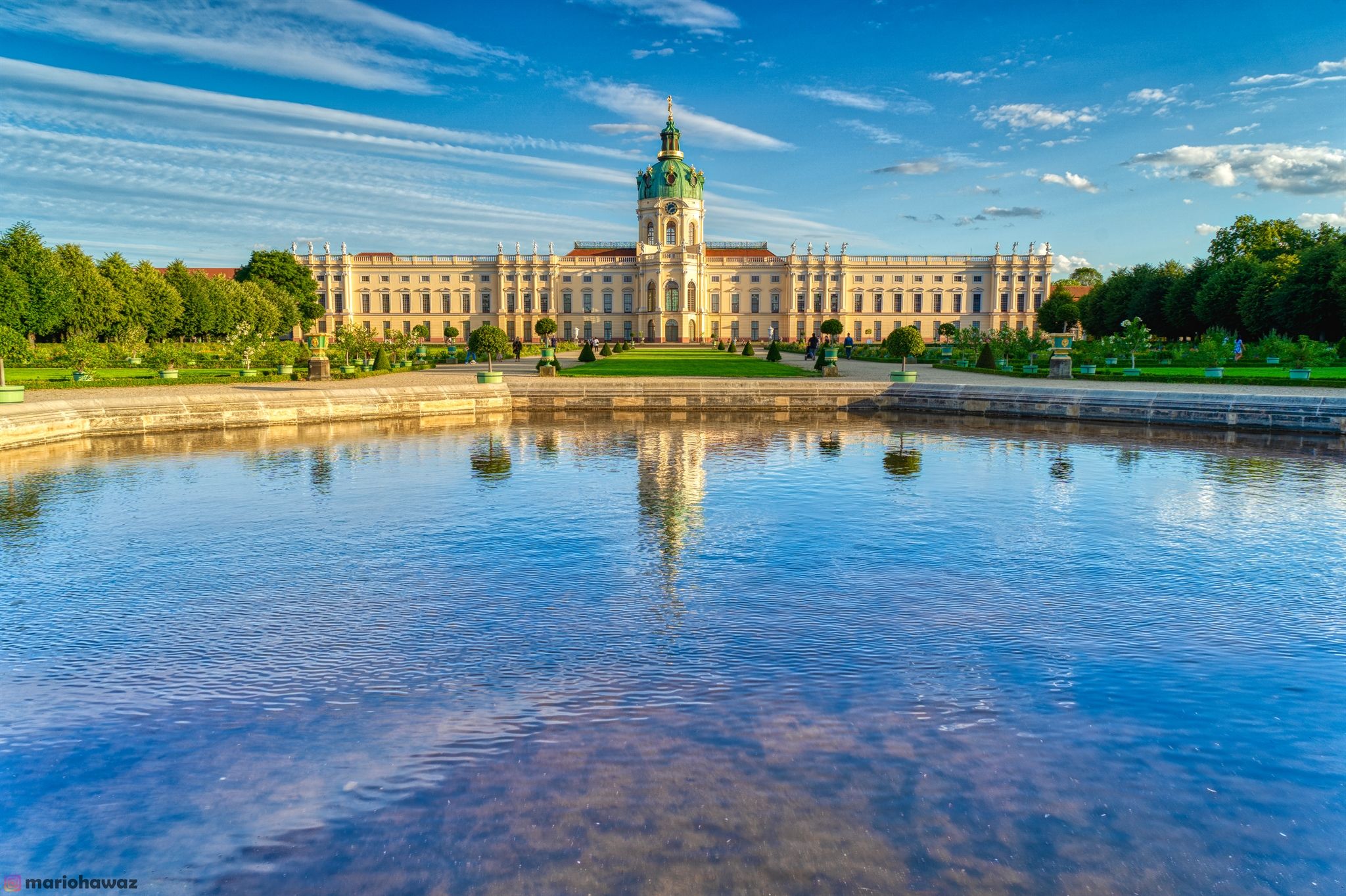 Back view of Charlottenburg Palace, Berlin, Germany