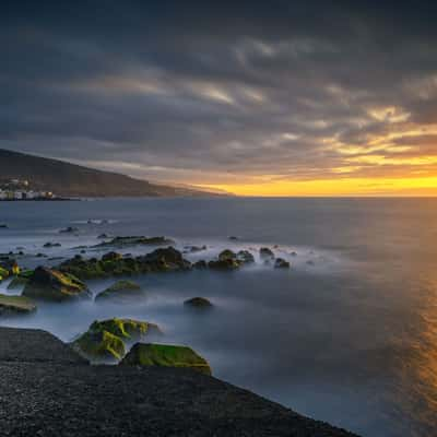 Sonnenuntergang am Meer, Spain