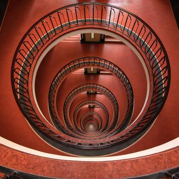 Spiral Staircase in Budapest downtown, Hungary