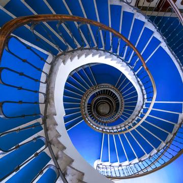Spiral staircase in Budapest, Hungary