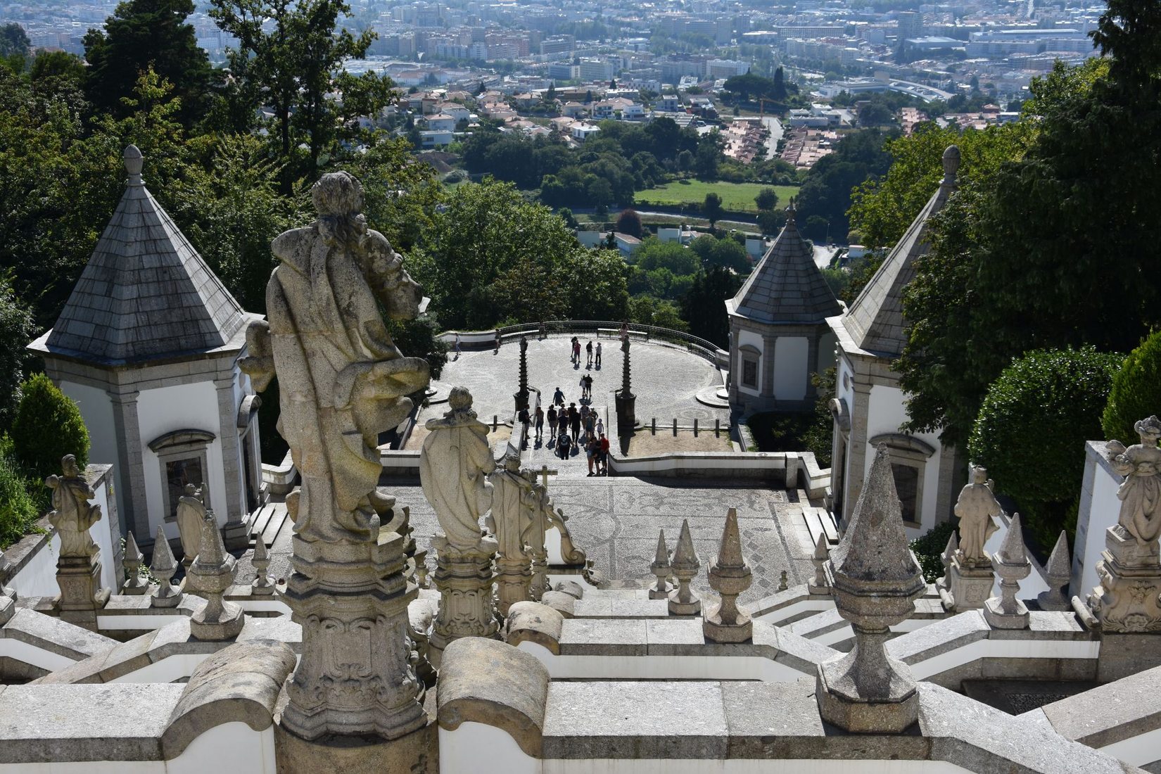 Stairway of Bom Jesus from above, Portugal