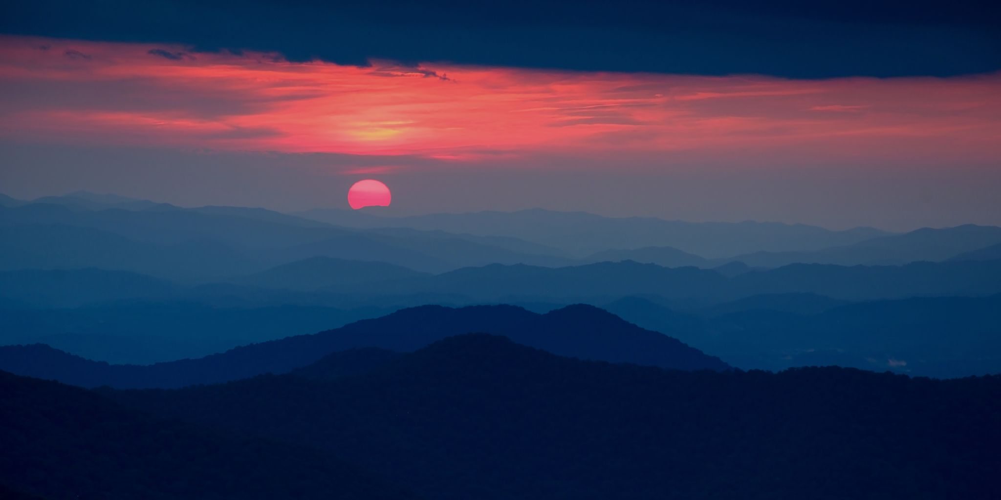 Sunset at Craggy Gardens, USA