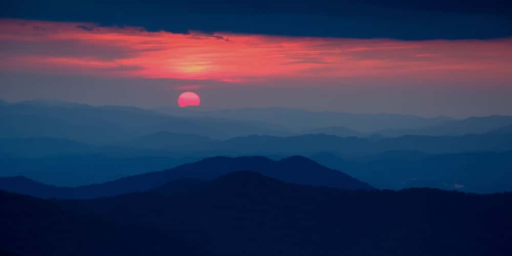 Sunset at Craggy Gardens