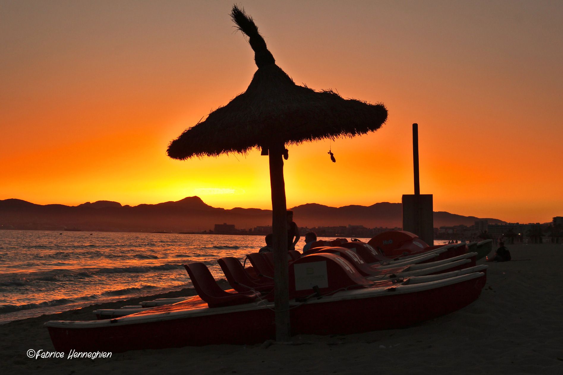 Sunset , beach style, Spain