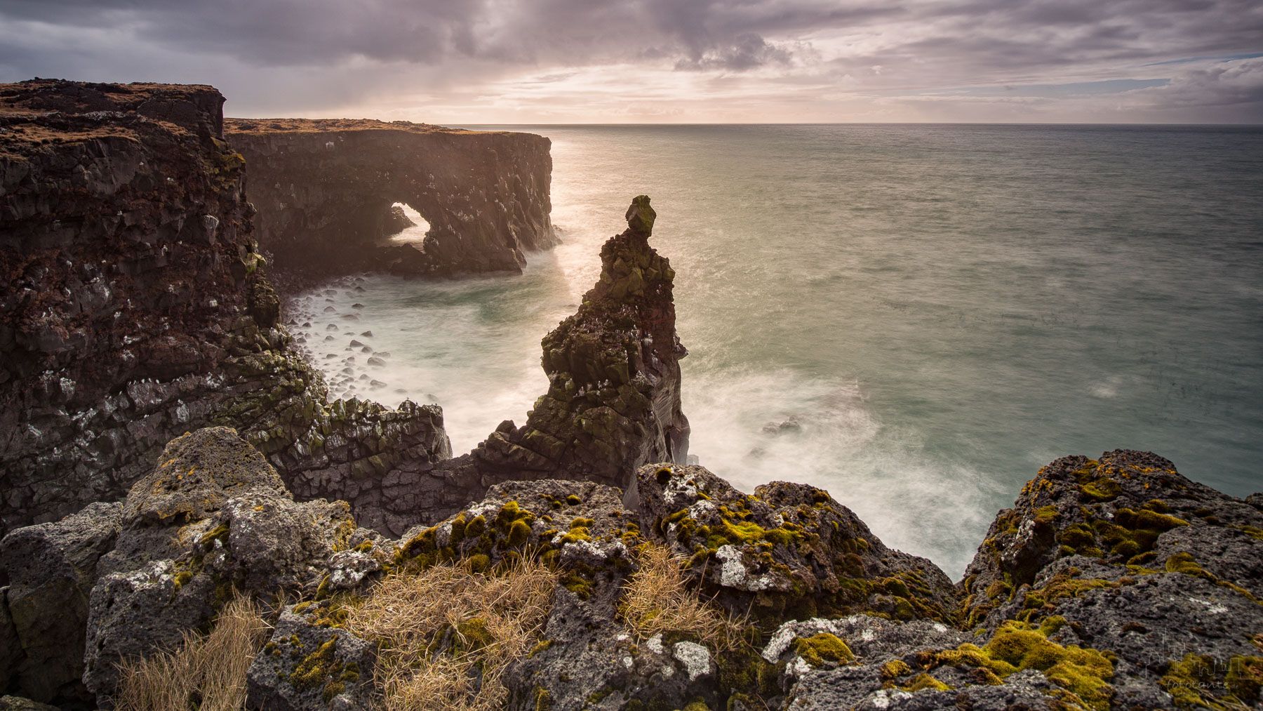 Cliffs at Svörtuloft, Iceland