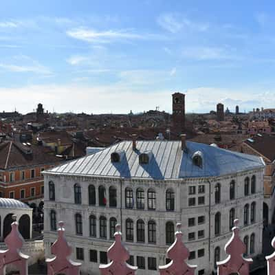 T Fondaco dei Tedeschi Rooftop terrace view, Italy