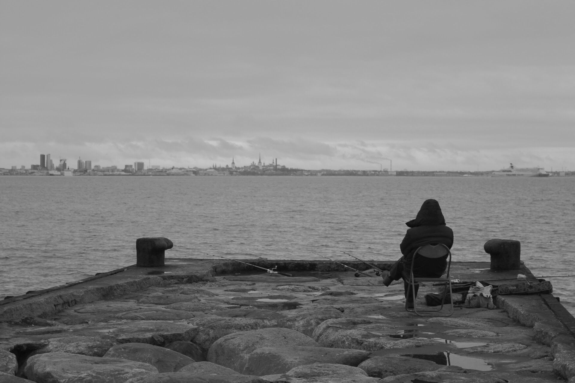 Tallinn city view from the other side, Estonia