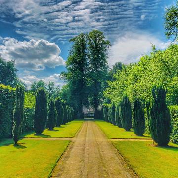 The gardens of Castle De Wiersse, Netherlands