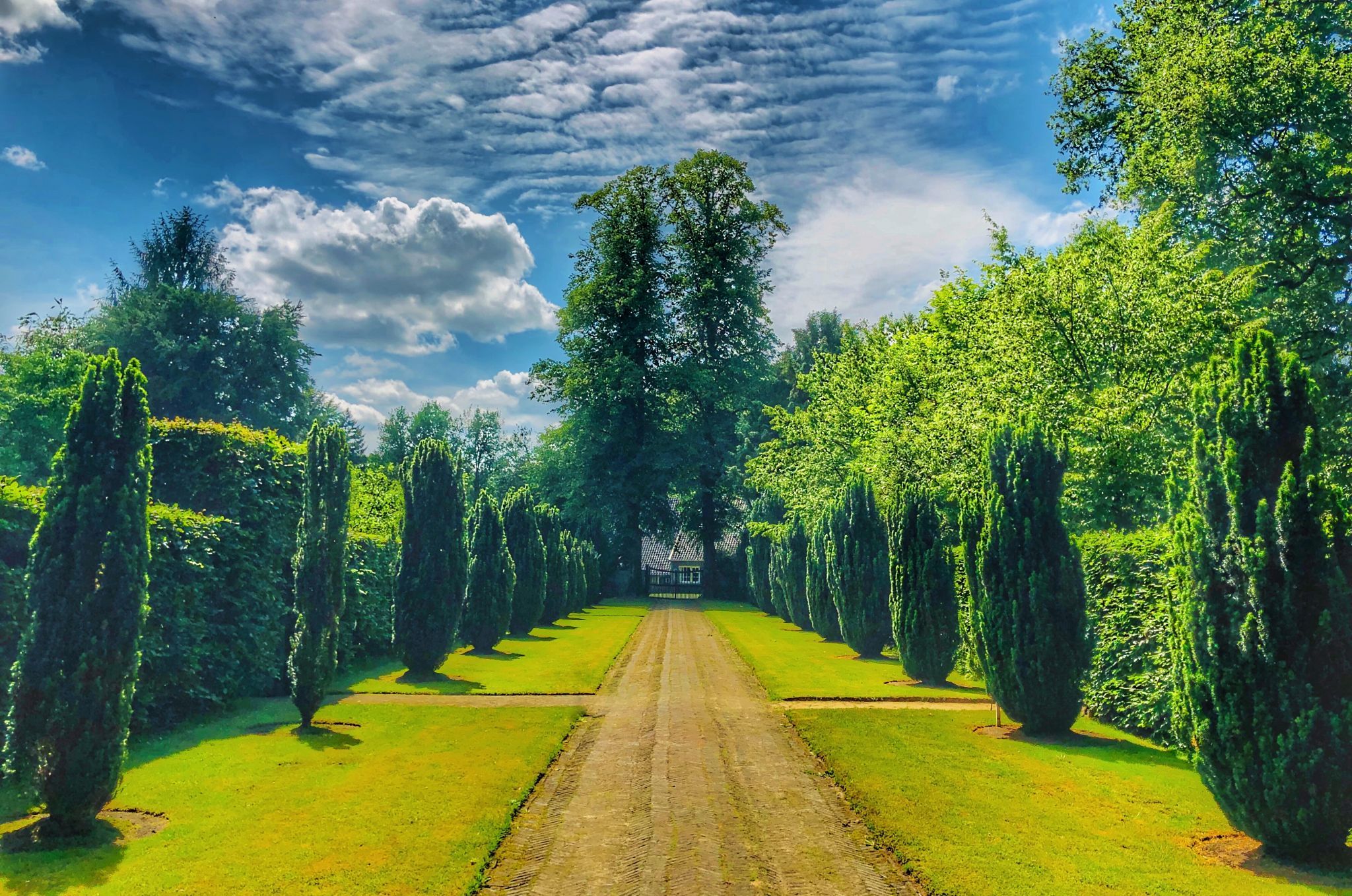 The gardens of Castle De Wiersse, Netherlands
