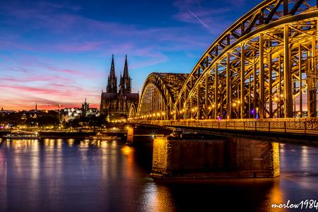 View of Cologne Cathedral and Hohenzollern Bridge, Cologne