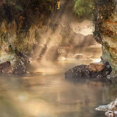 Thermal stream at Waiotapu, NZ, New Zealand