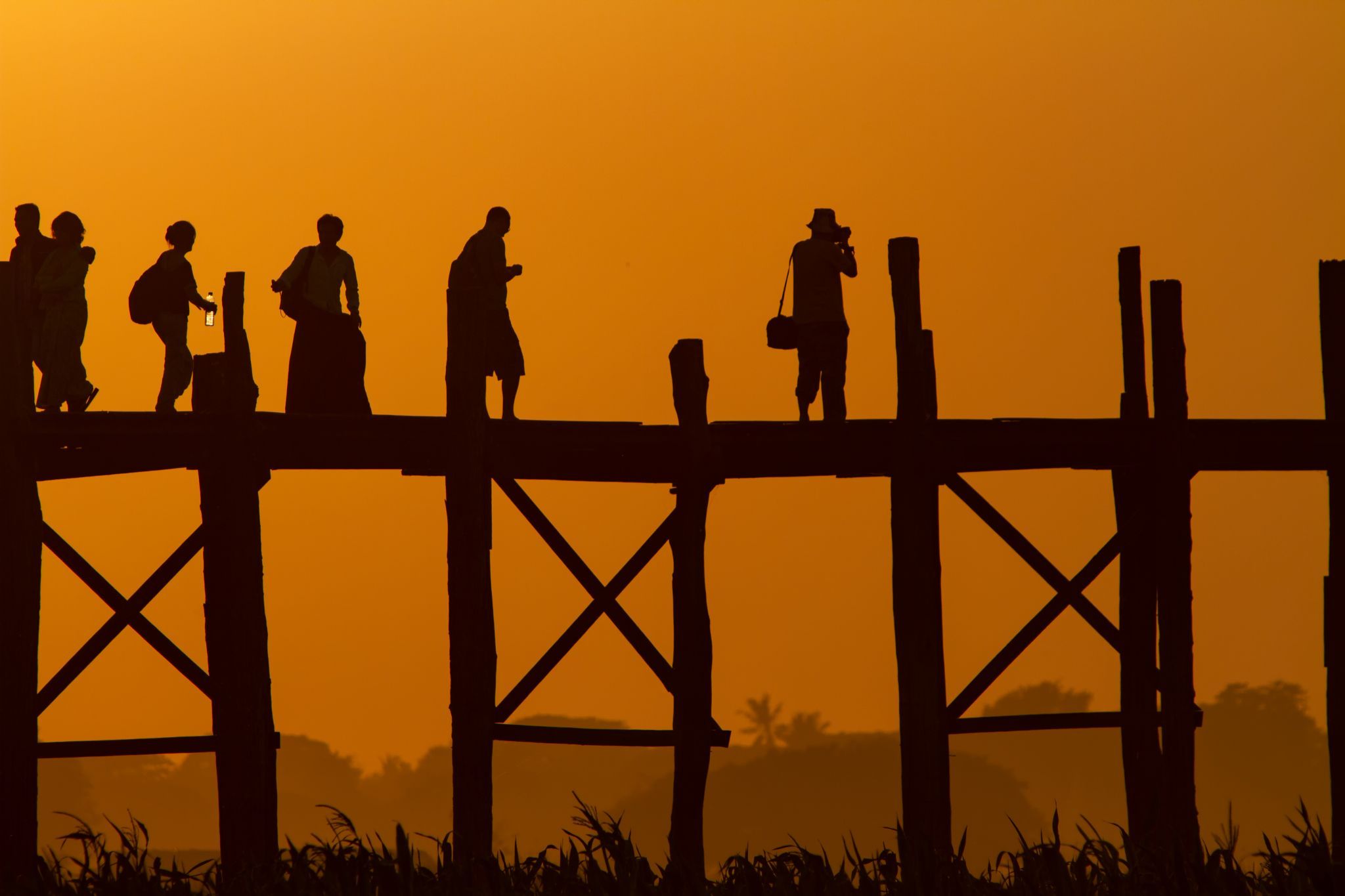 U Bein Bridge, Myanmar