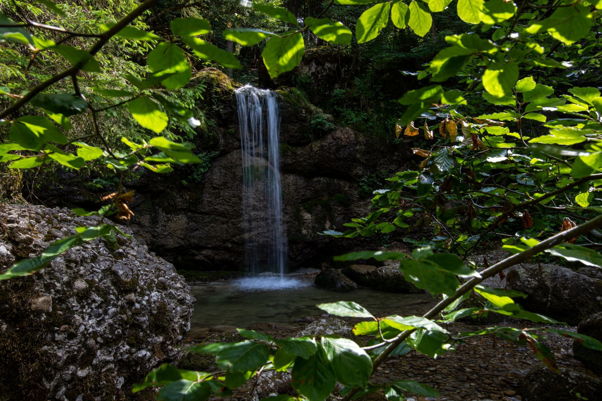 Upper Gschwender Waterfall, Germany