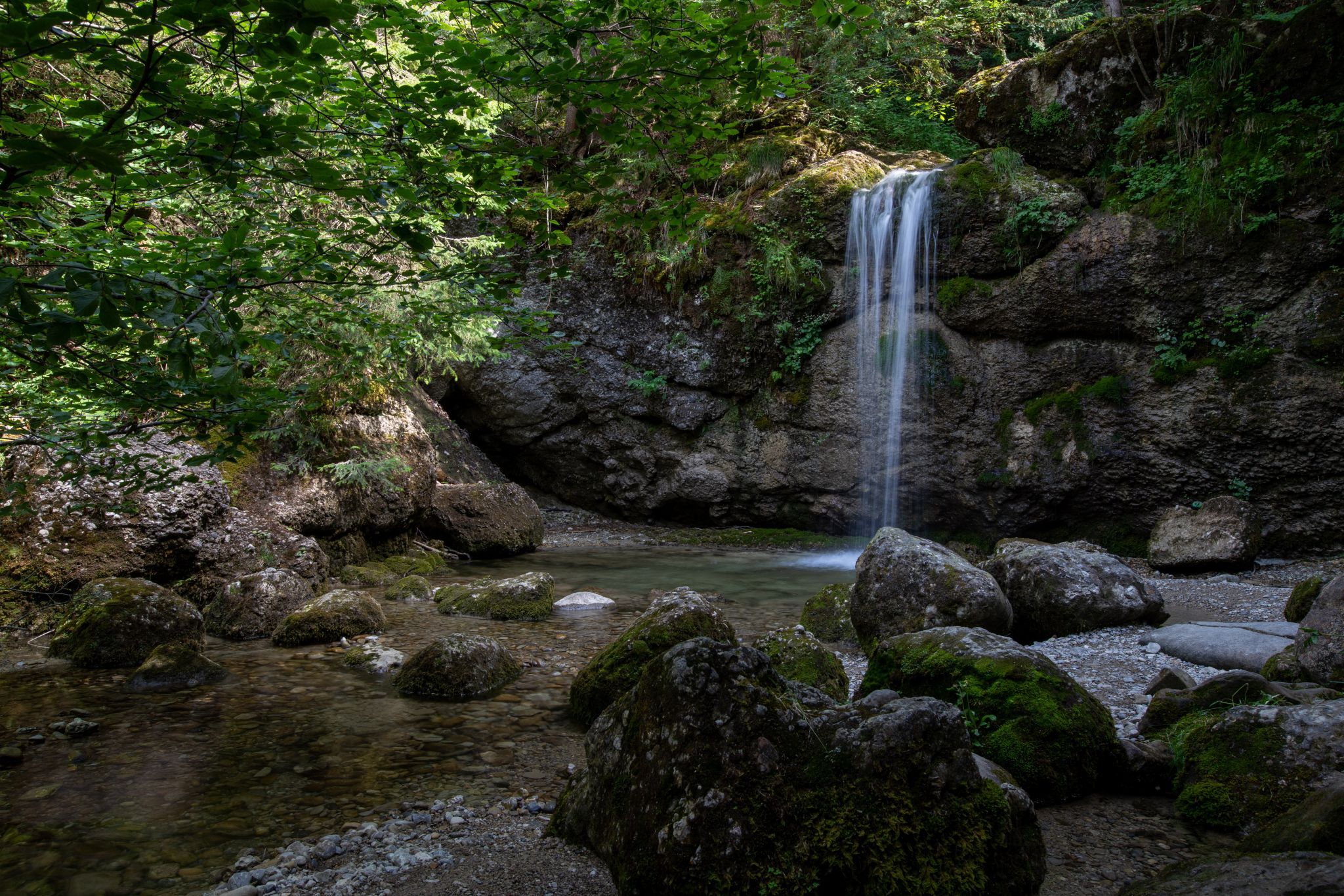 Upper Gschwender Waterfall, Germany