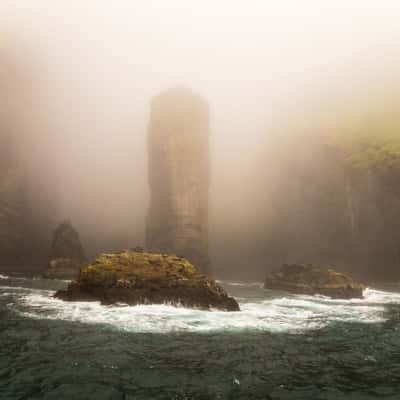 Vestmanna cliff from boat, Faroe Islands