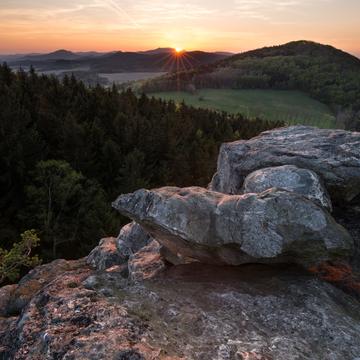 View of Lusatian mountains, Czech Republic