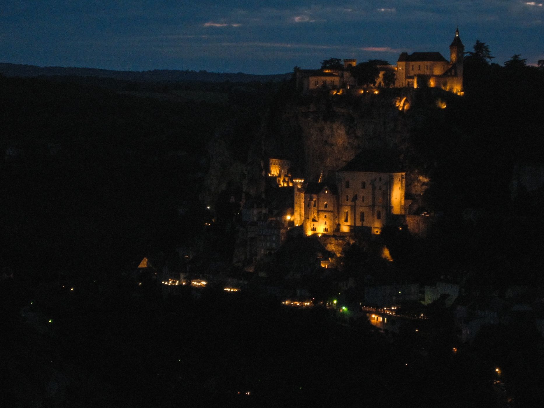 View of Rocamadour, France