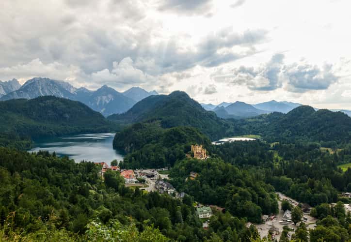 View on the Alpsee from Neuschwanstein