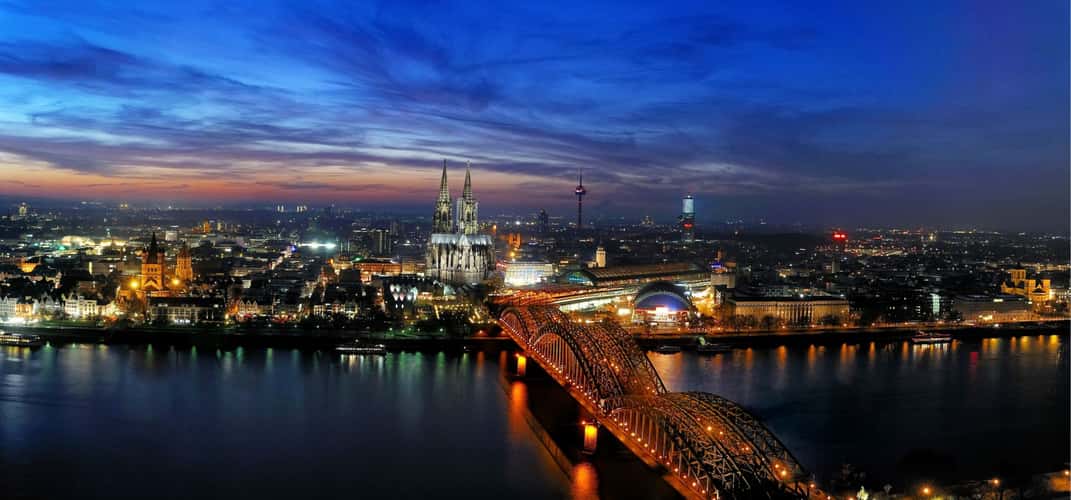View from Triangle Tower in Cologne